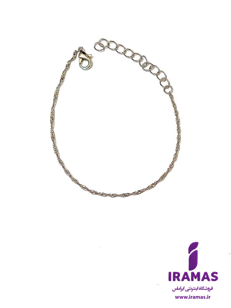 دستبند نقره ای ظریف مینیمال - ایراماس 