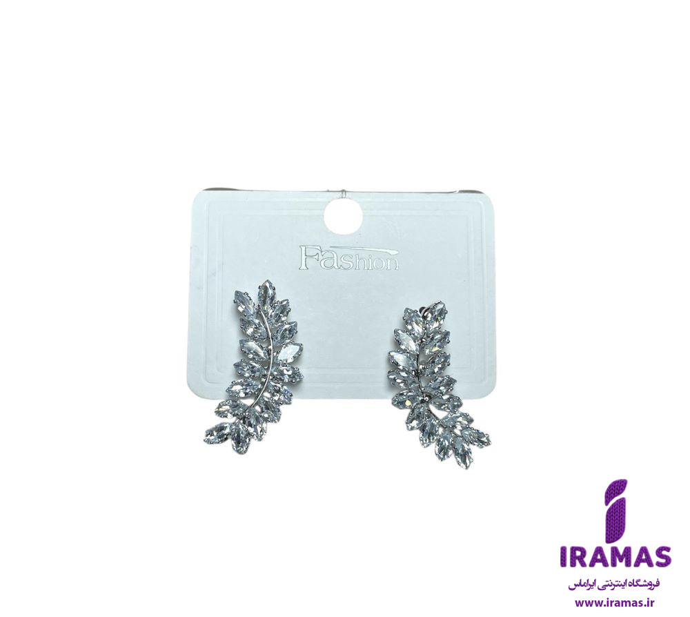 گوشواره فانتزی نگین دار - ایراماس 