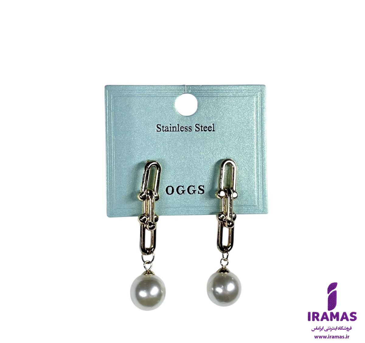 گوشواره تیفانی آویز مرواریدی - ایراماس 
