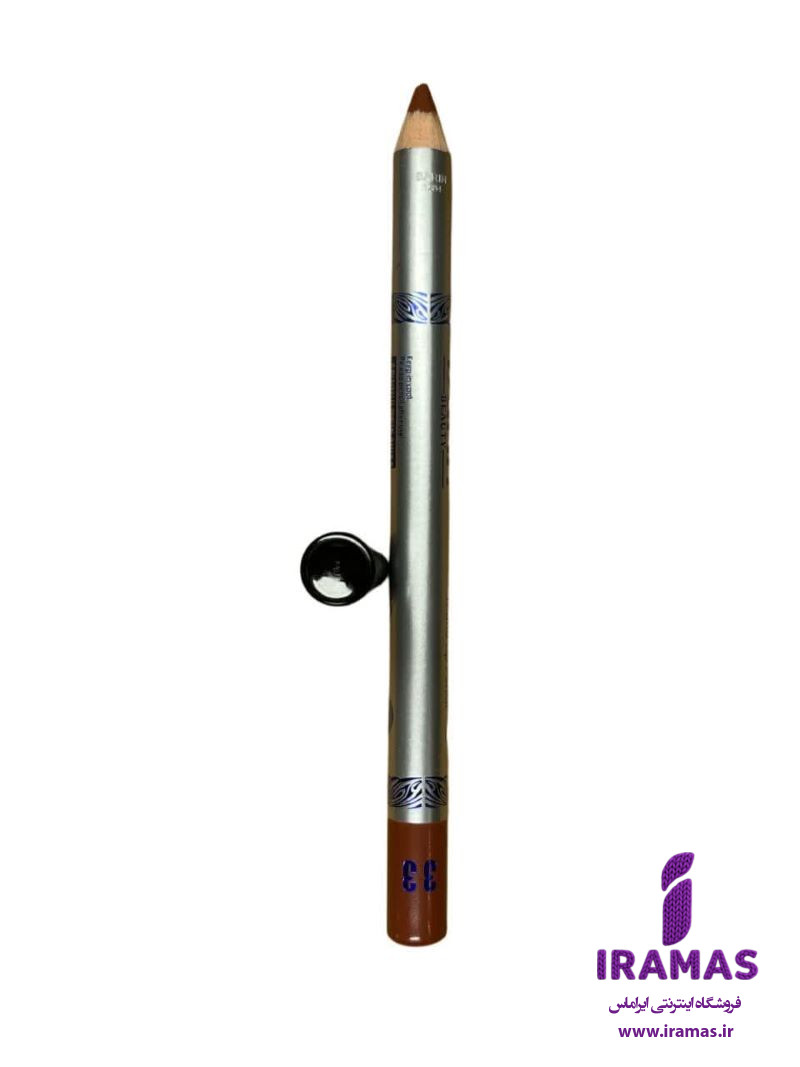 رژ لب مدادی بارین بیوتی شماره 33 تناژ قهوه ای - ایراماس 