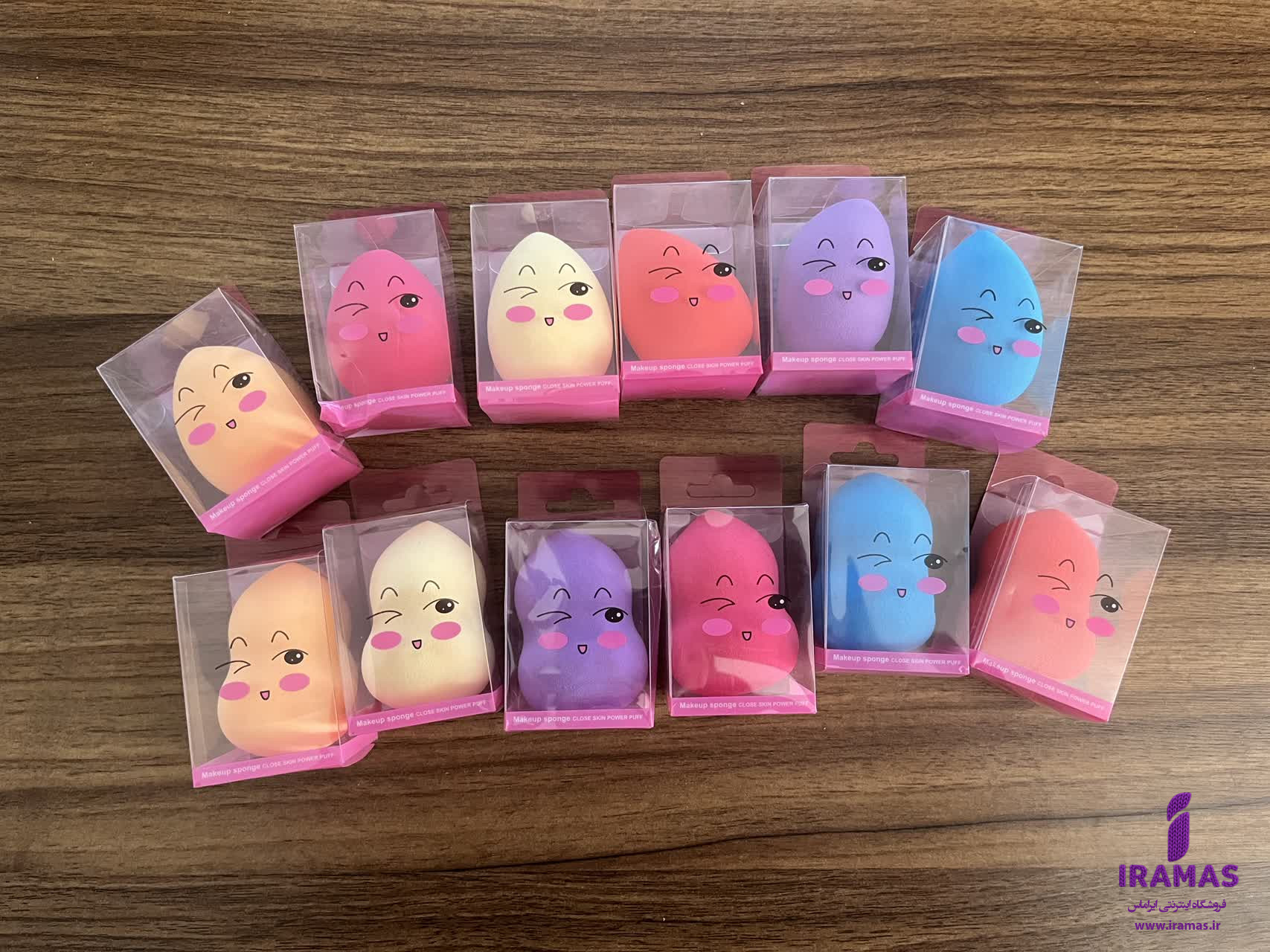 پد آرایشی مدل تخم مرغی رنگ آبی - ایراماس