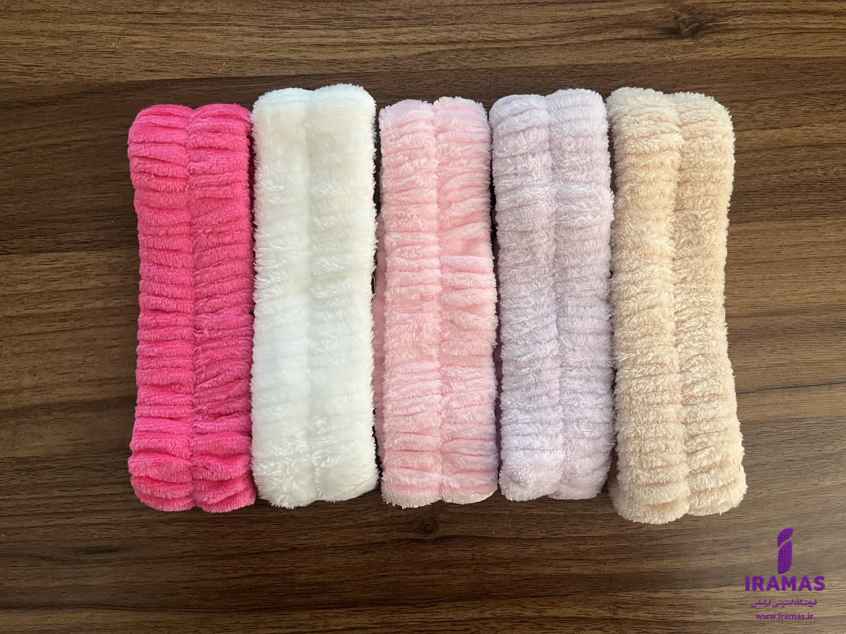 هدبند پولیشی ساده رنگ صورتی - ایراماس