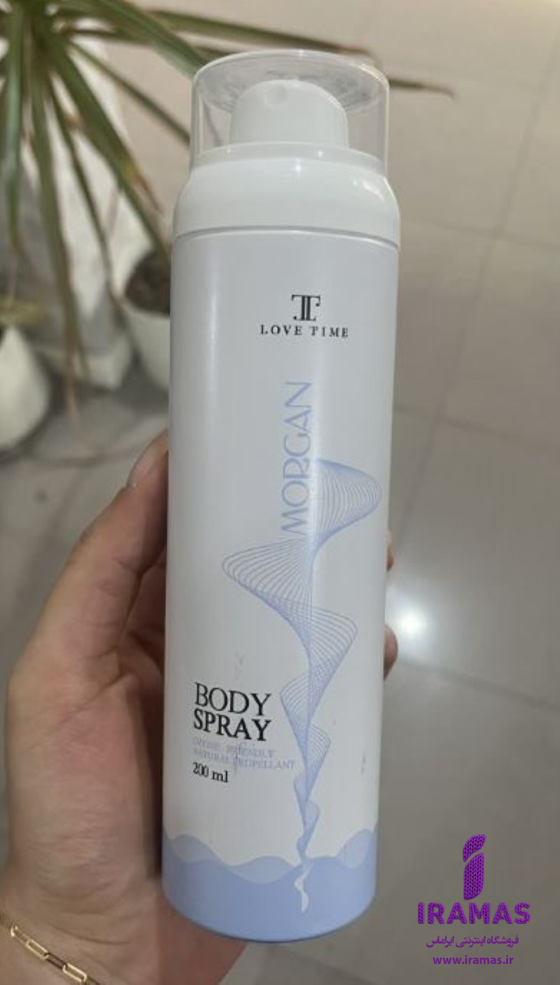 اسپری بدن لاو تایم مدل مورگان زنانه/مردانه 200 میلی لیتر - ایراماس