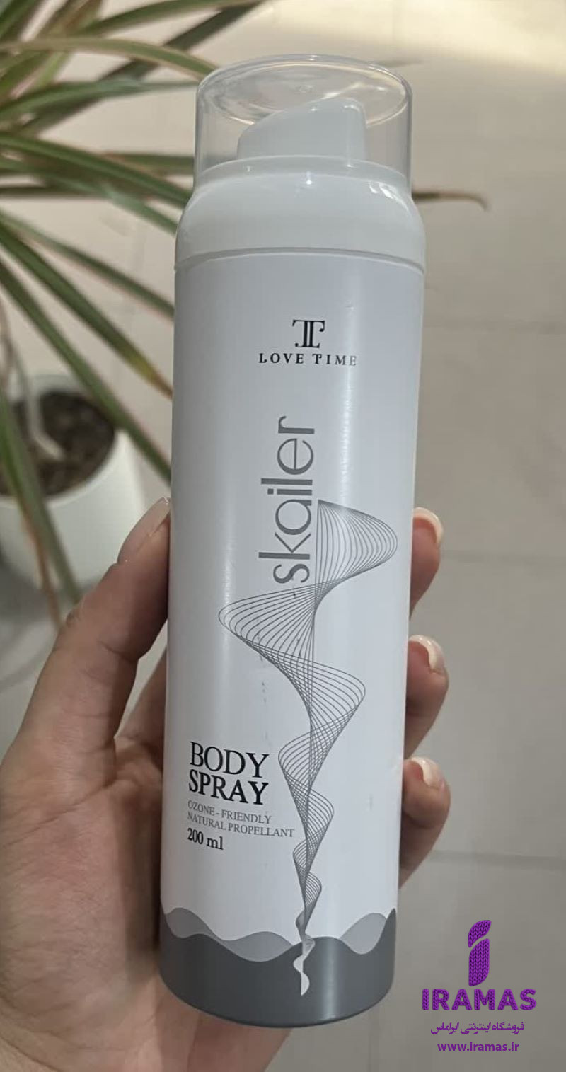اسپری بدن لاو تایم مدل اسکایلر زنانه/مردانه 200 میلی لیتر - ایراماس