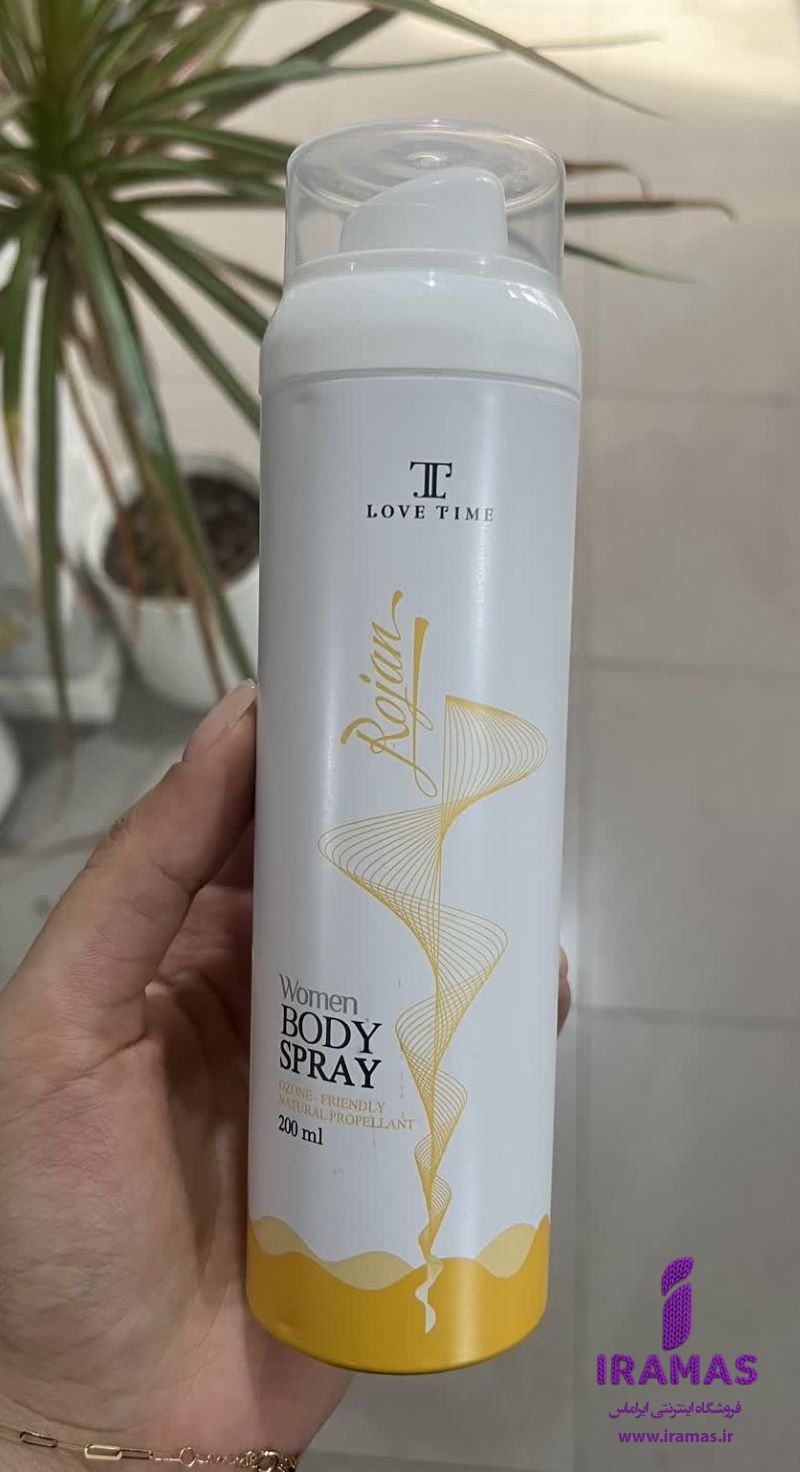 اسپری بدن لاو تایم مدل روژان زنانه 200 میلی لیتر - ایراماس