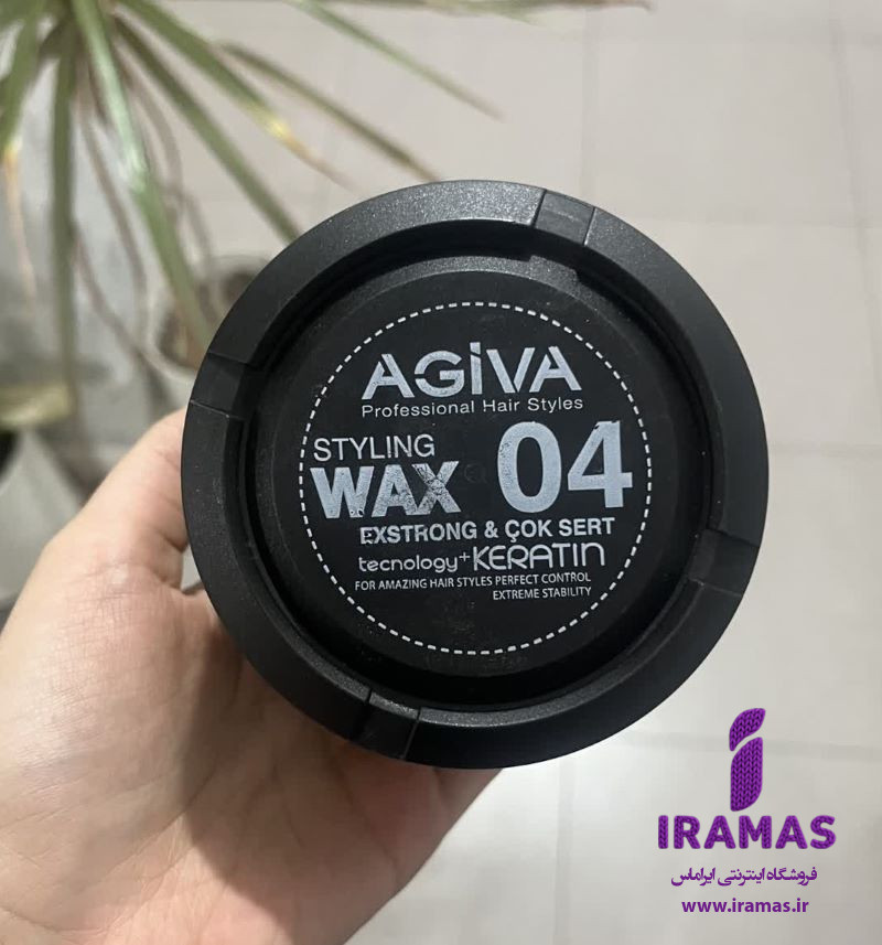 واکس مو قوی آگیوا شماره 4 رنگ مشکی حجم 175 میلی لیتر - ایراماس