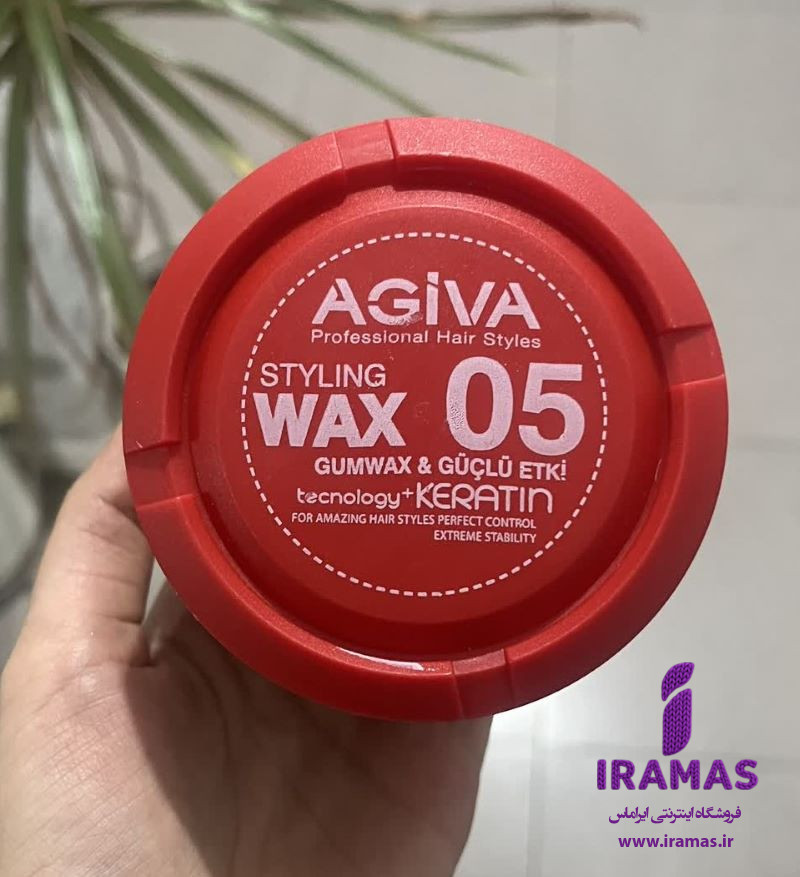 واکس مو قوی آگیوا شماره 5 رنگ قرمز حجم 175 میلی لیتر - ایراماس
