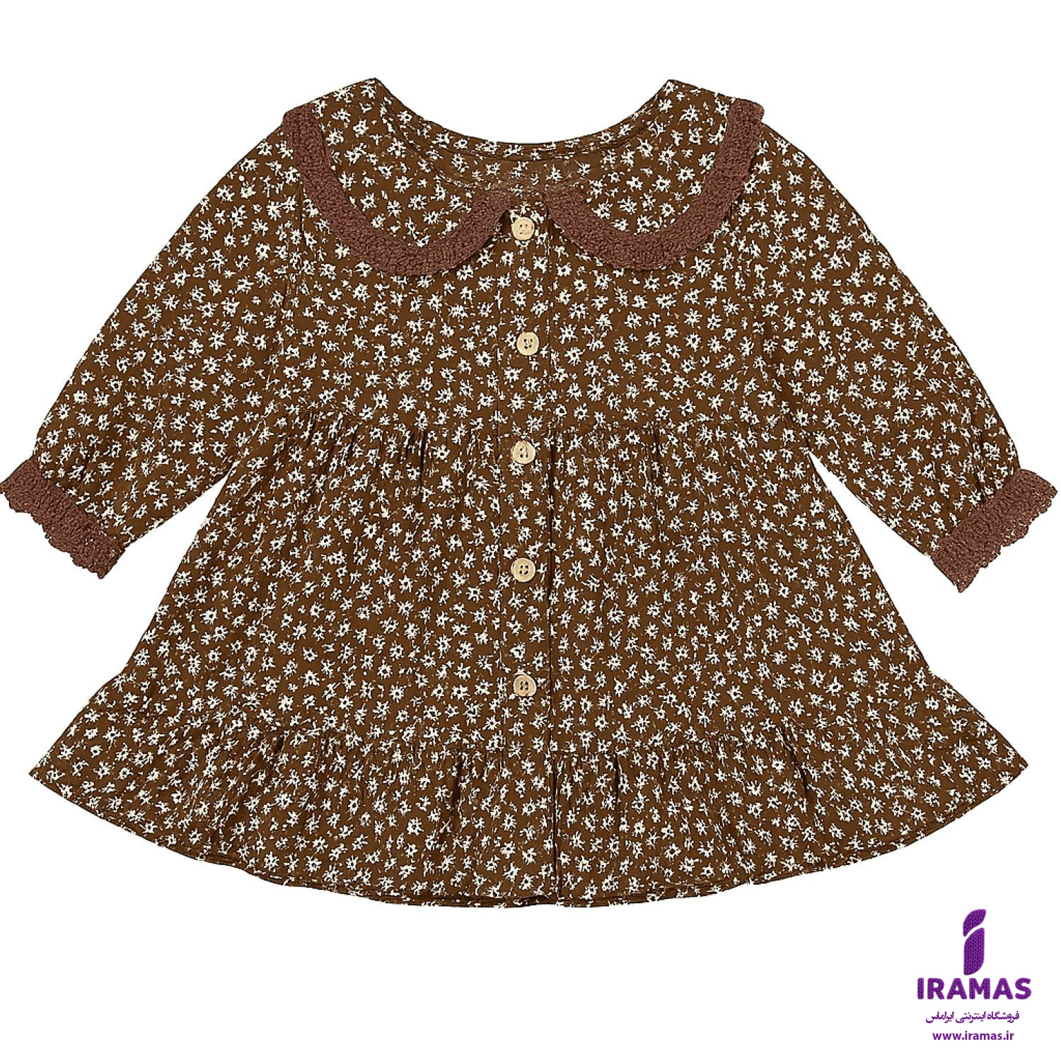 پیراهن پاییزه بچگانه گل گلی - ایراماس 