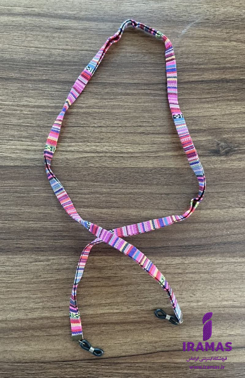 بند عینک سنتی راه راه صورتی - ایراماس