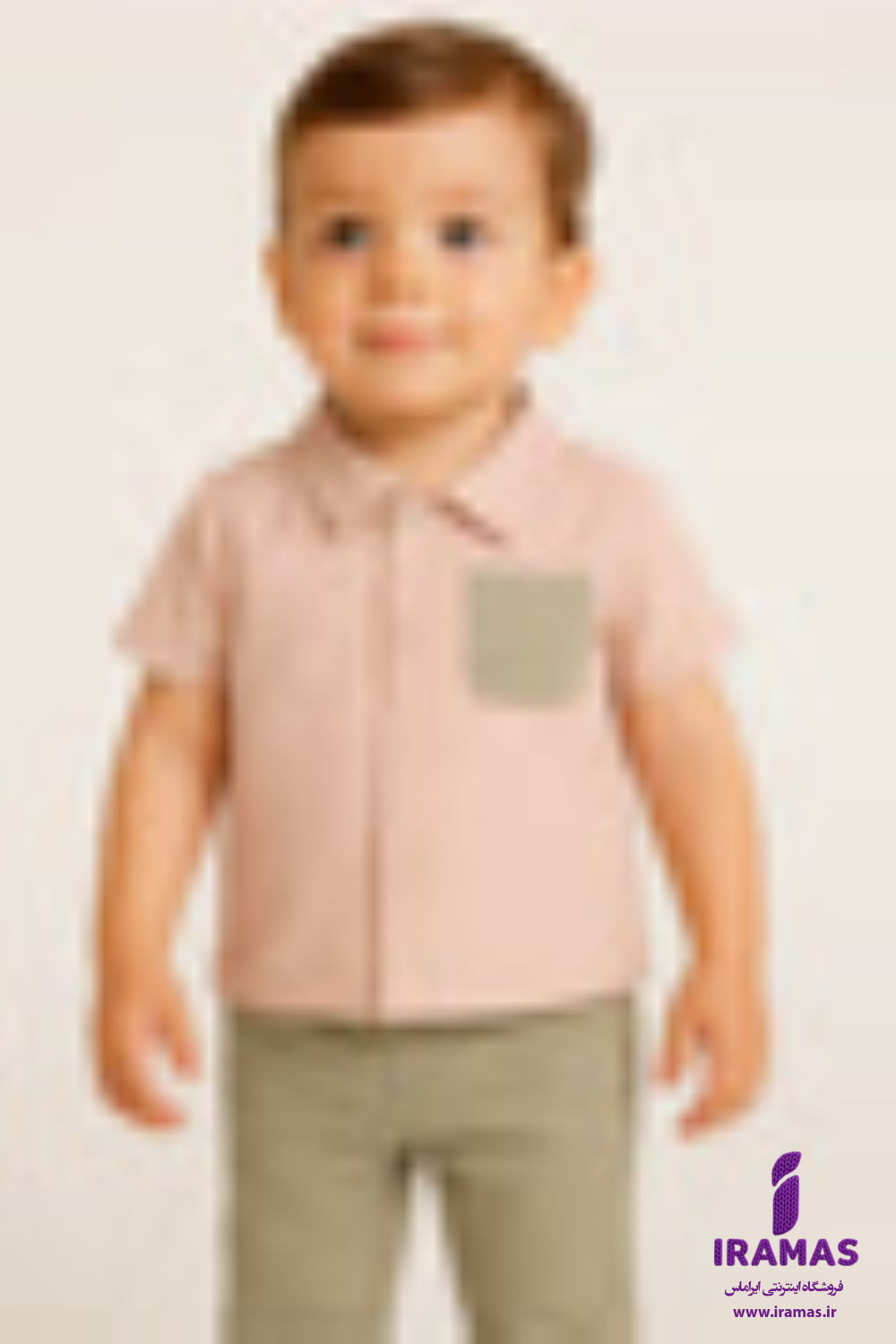 ست تیشرت و شلوار بچگانه طوسی و صورتی - ایراماس
