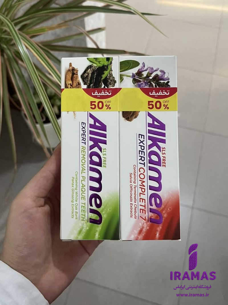 پک خمیر دندان ضد جرم و پلاک آلکامن - ایراماس