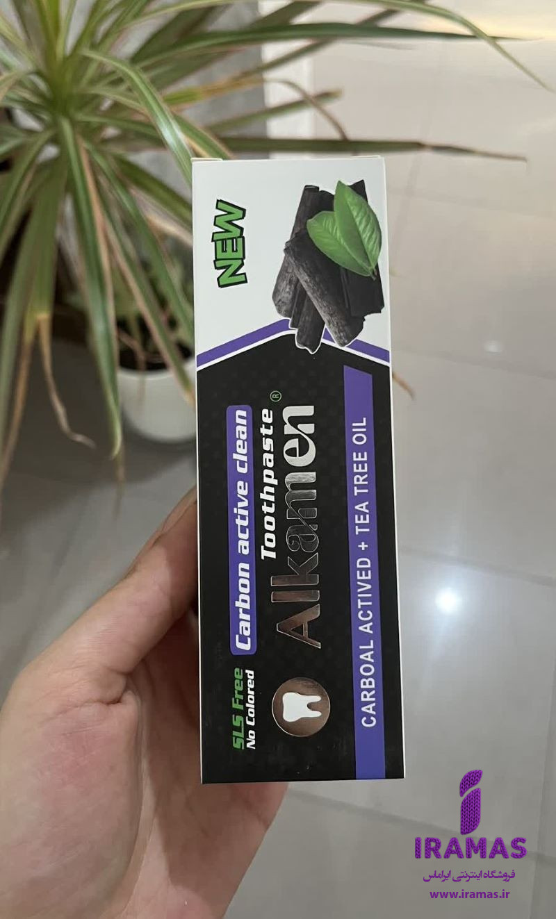 خمیر دندان سفید کننده حاوی کربن فعال و روغن درخت چای آلکامن - ایراماس