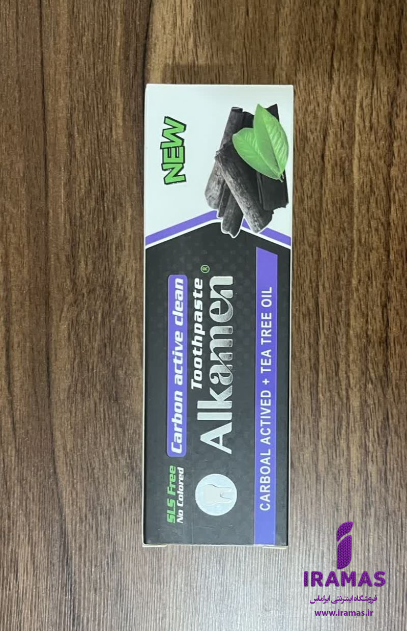 خمیر دندان سفید کننده حاوی کربن فعال و روغن درخت چای آلکامن - ایراماس