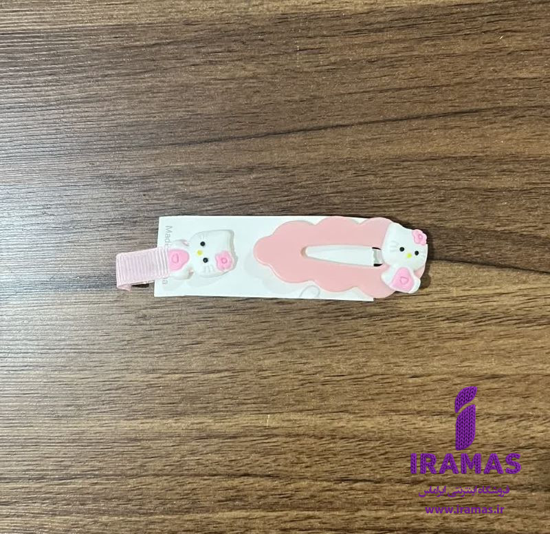 پک گیره مو 2 عددی عروسکی مدل کیتی صورتی - ایراماس