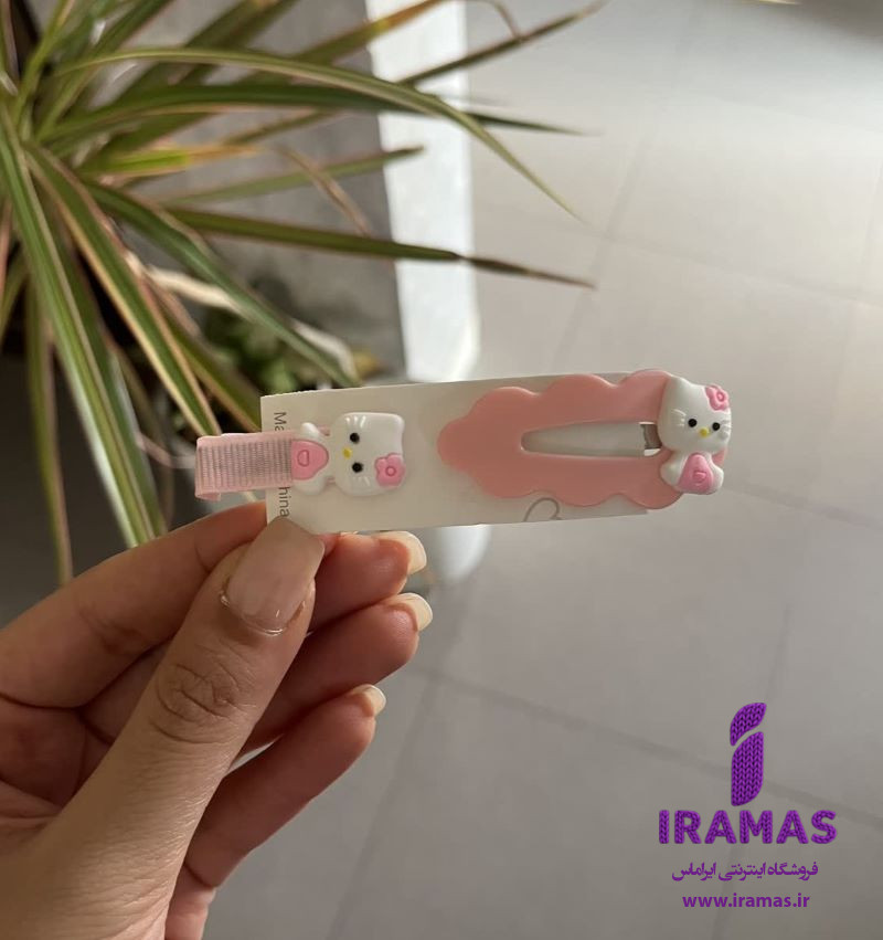 پک گیره مو 2 عددی عروسکی مدل کیتی صورتی - ایراماس