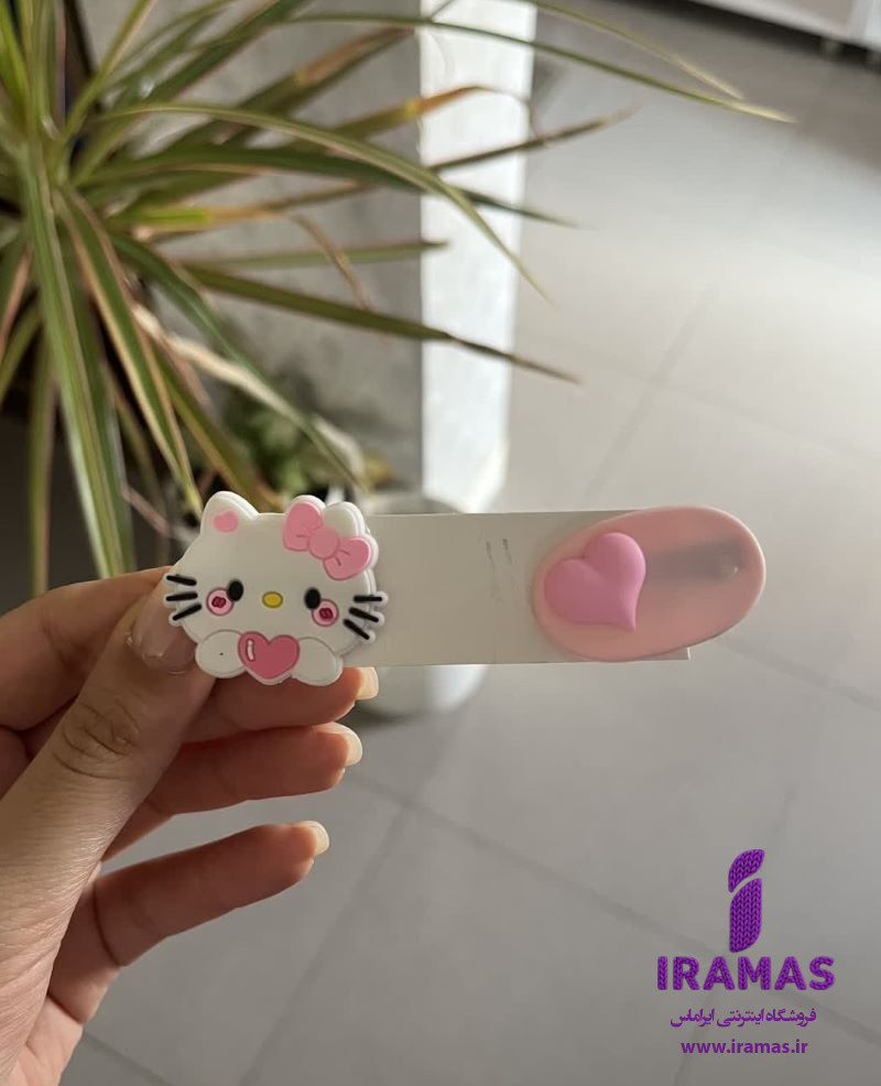پک گیره مو 2 عددی عروسکی قلب و کیتی صورتی - ایراماس