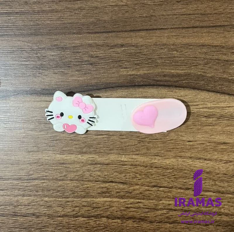 پک گیره مو 2 عددی عروسکی قلب و کیتی صورتی - ایراماس