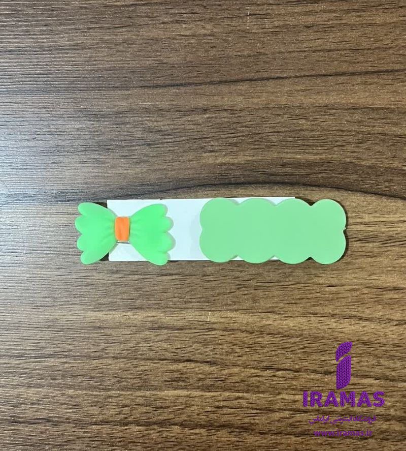 پک گیره مو 2 عددی عروسکی طرح پاپیون سبز - ایراماس