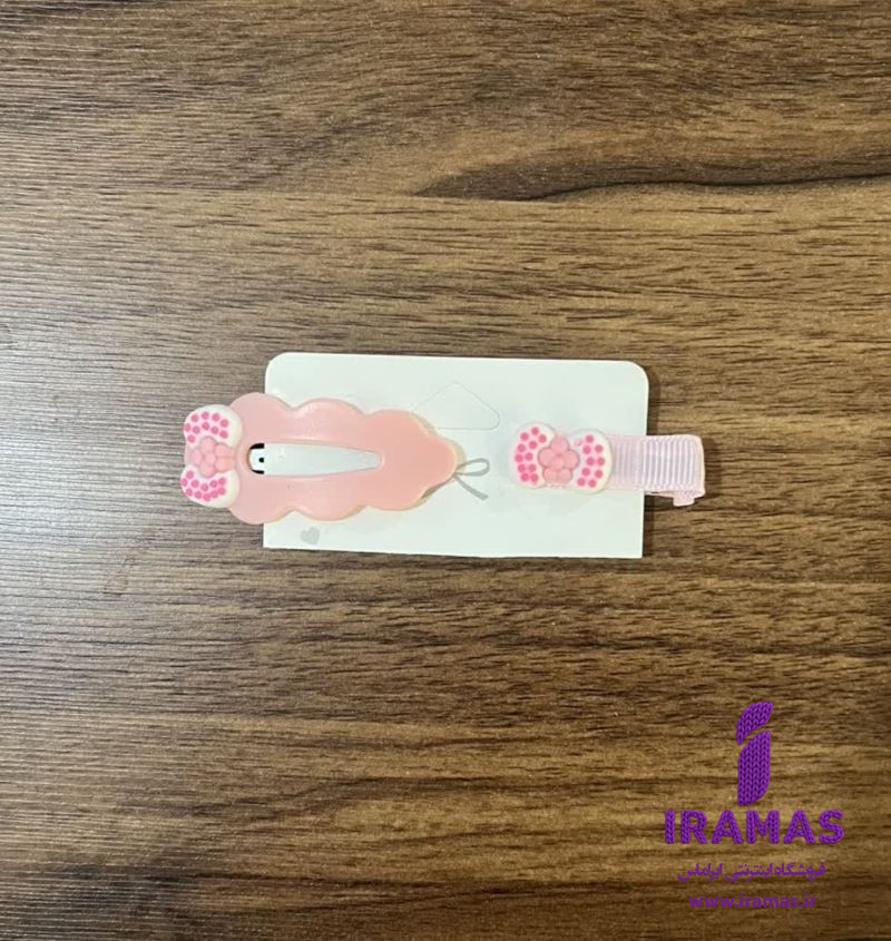 پک گیره مو 2 عددی طرح پاپیون صورتی - ایراماس