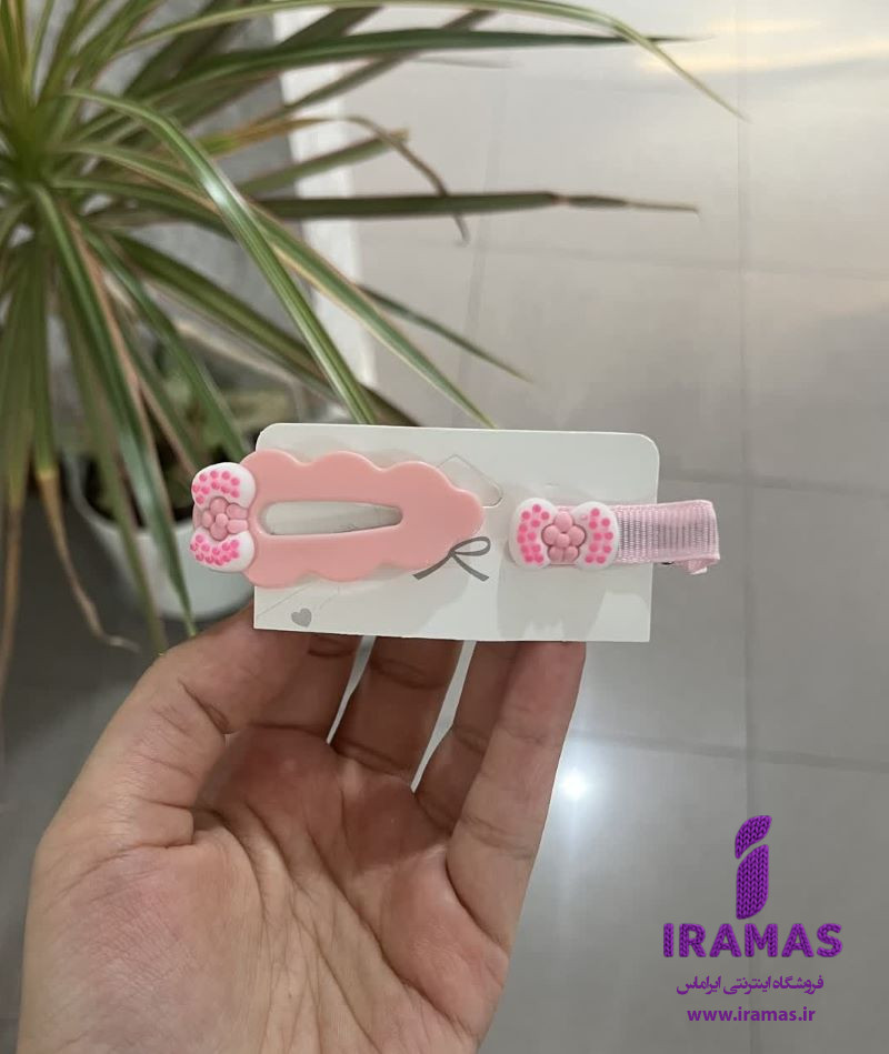 پک گیره مو 2 عددی طرح پاپیون صورتی - ایراماس