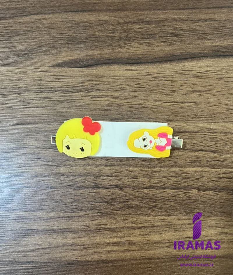 پک گیره مو 2 عددی عروسکی زرد و نارنجی - ایراماس