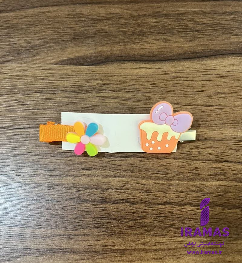 پک گیره مو 2 عددی گل و بستنی نارنجی - ایراماس