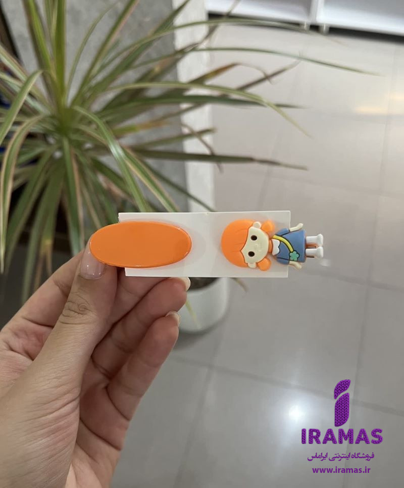 پک گیره مو 2 عددی عروسکی نارنجی - ایراماس