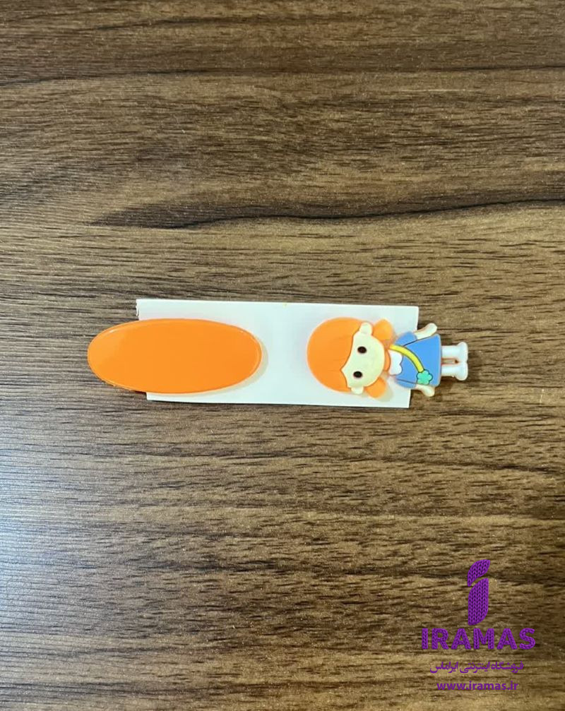 پک گیره مو 2 عددی عروسکی نارنجی - ایراماس