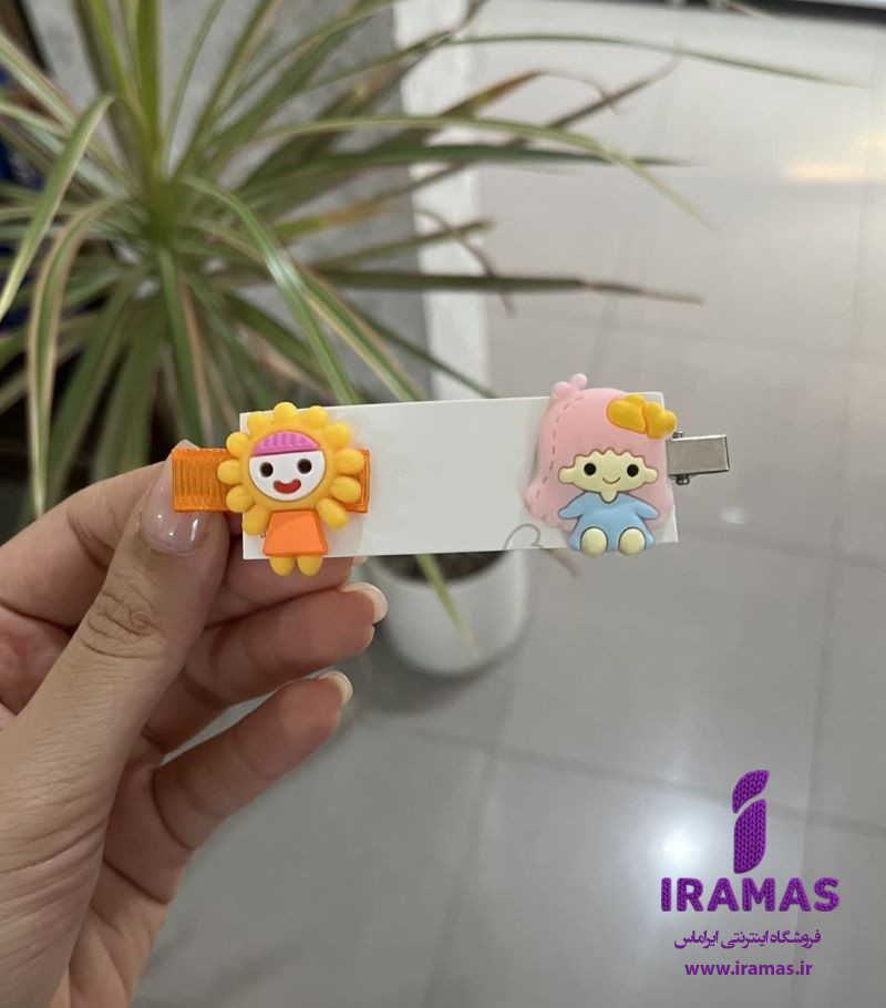 پک گیره مو 2 عددی عروسکی نارنجی - ایراماس