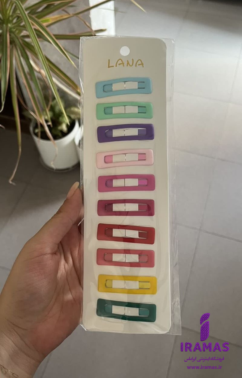 پک گیره زنانه تق تقی سایز کوچک مات 10 عددی - ایراماس