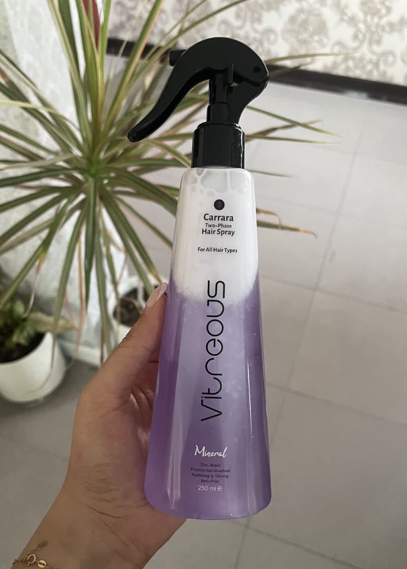 اسپری دوفاز انواع مو ویتروس VITREOUS مدل کررا حجم 250 میلی لیتر - ایراماس