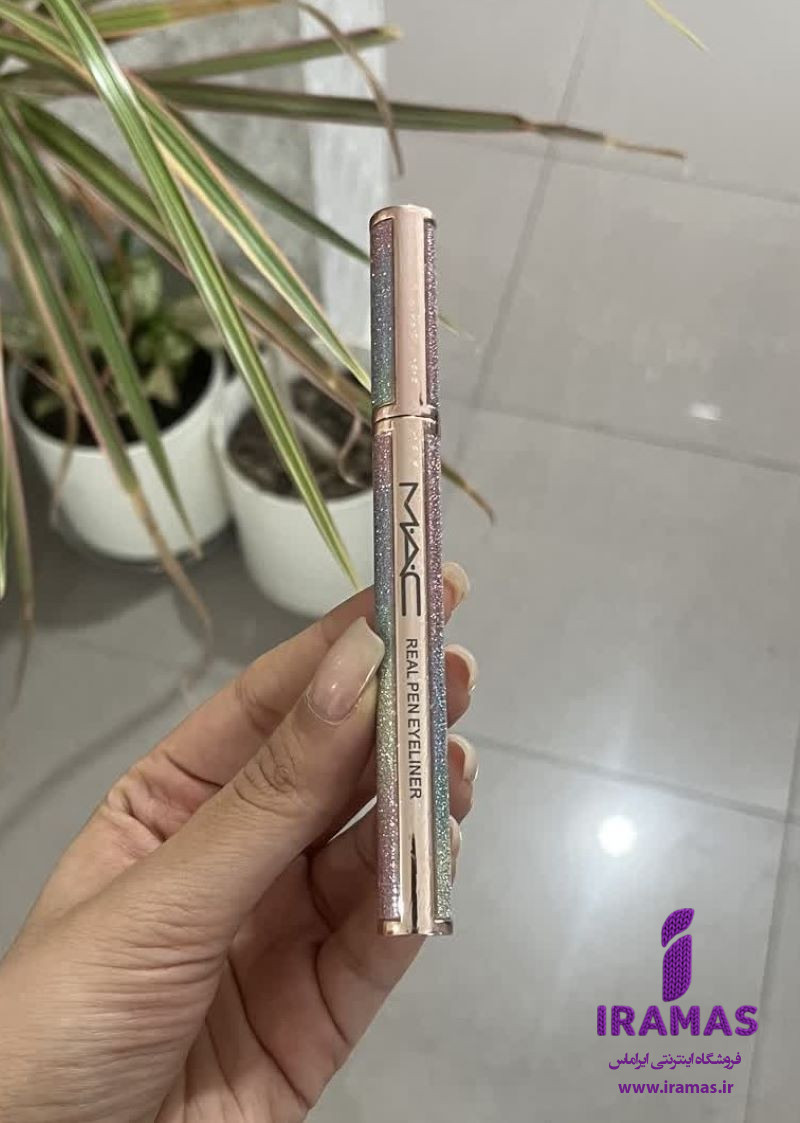 خط چشم ماژیکی مک مشکی طرح رنگین کمان MAC - ایراماس