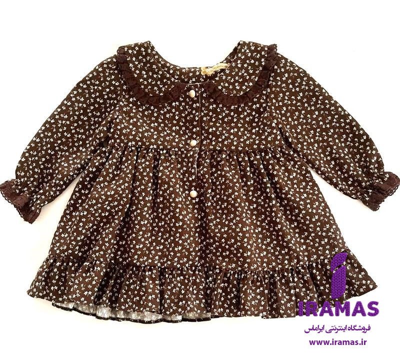 پیراهن پاییزه بچگانه گل گلی - ایراماس