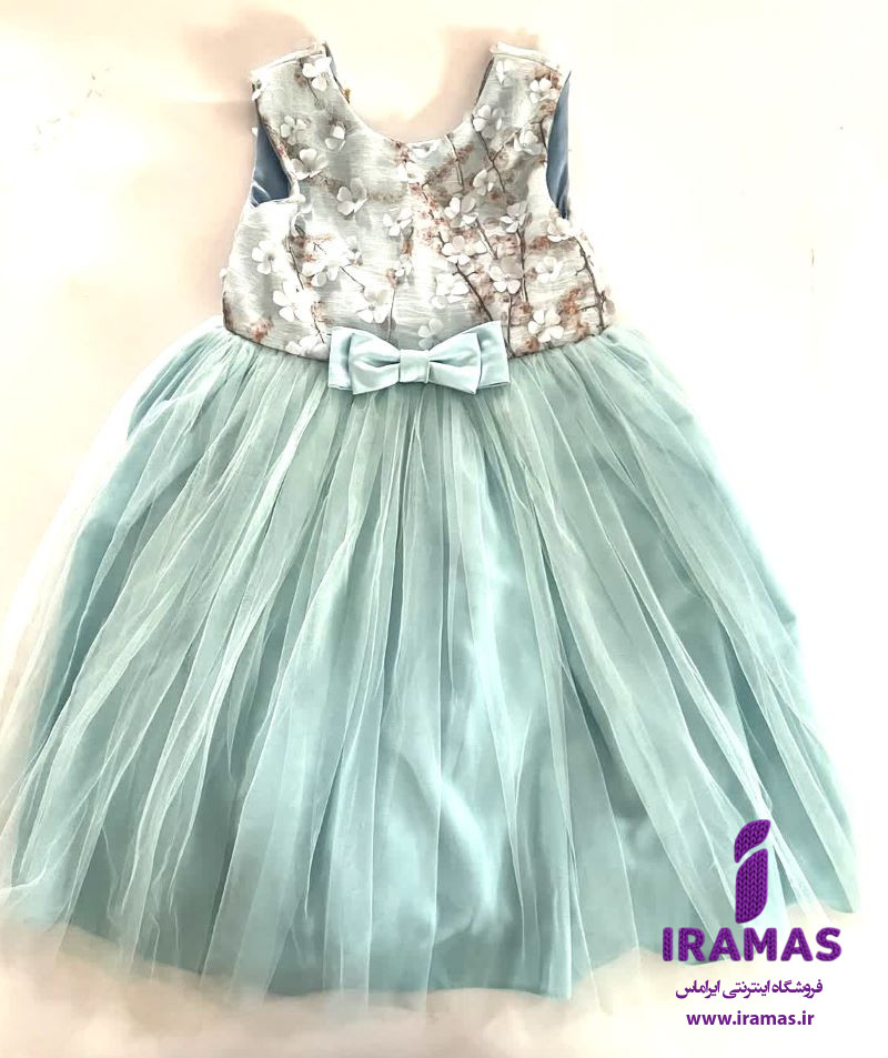پیراهن مجلسی دخترانه شکوفه ای - ایراماس