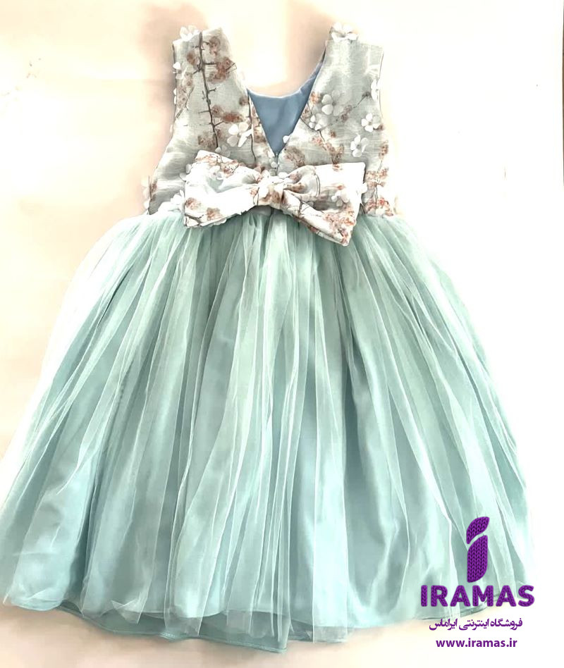 پیراهن مجلسی دخترانه شکوفه ای - ایراماس