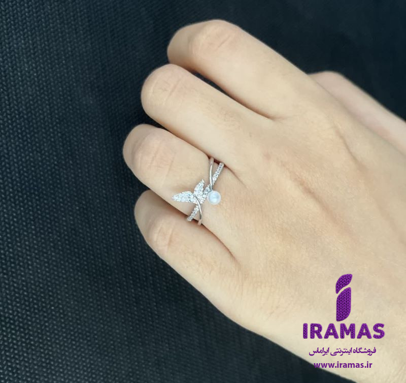 انگشتر دخترانه مدل دم وال - ایراماس