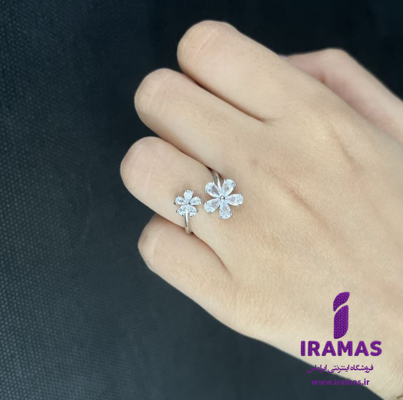 انگشتر دخترانه مدل گل ژوپینگ - ایراماس