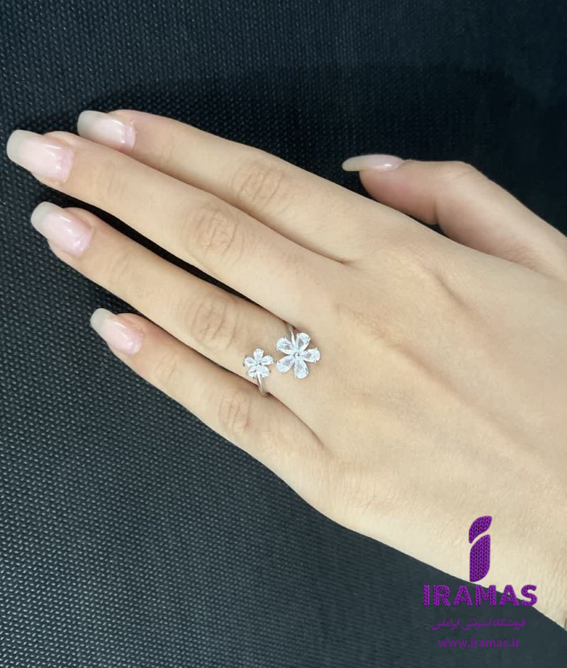 انگشتر دخترانه مدل گل ژوپینگ - ایراماس