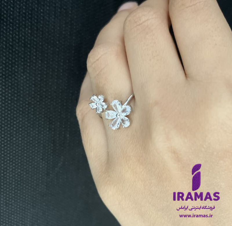 انگشتر دخترانه مدل گل ژوپینگ - ایراماس