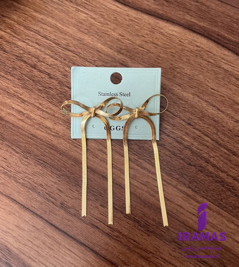 گوشواره فانتزی بزرگ مدل پاپیون - ایراماس