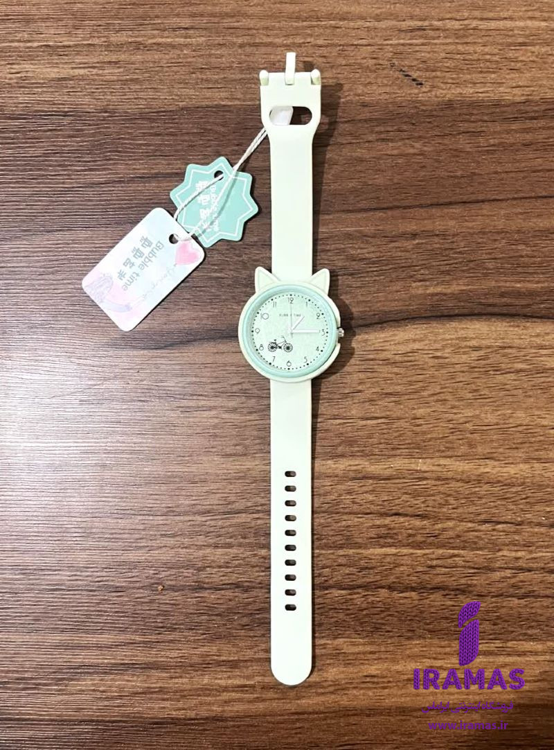 ساعت مچی فانتزی بند سیلیکونی رنگ سبز - ایراماس