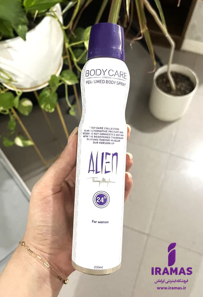 اسپری خوشبو کننده بدن زنانه بادی کر مدل Alien حجم 200 میلی لیتر - ایراماس