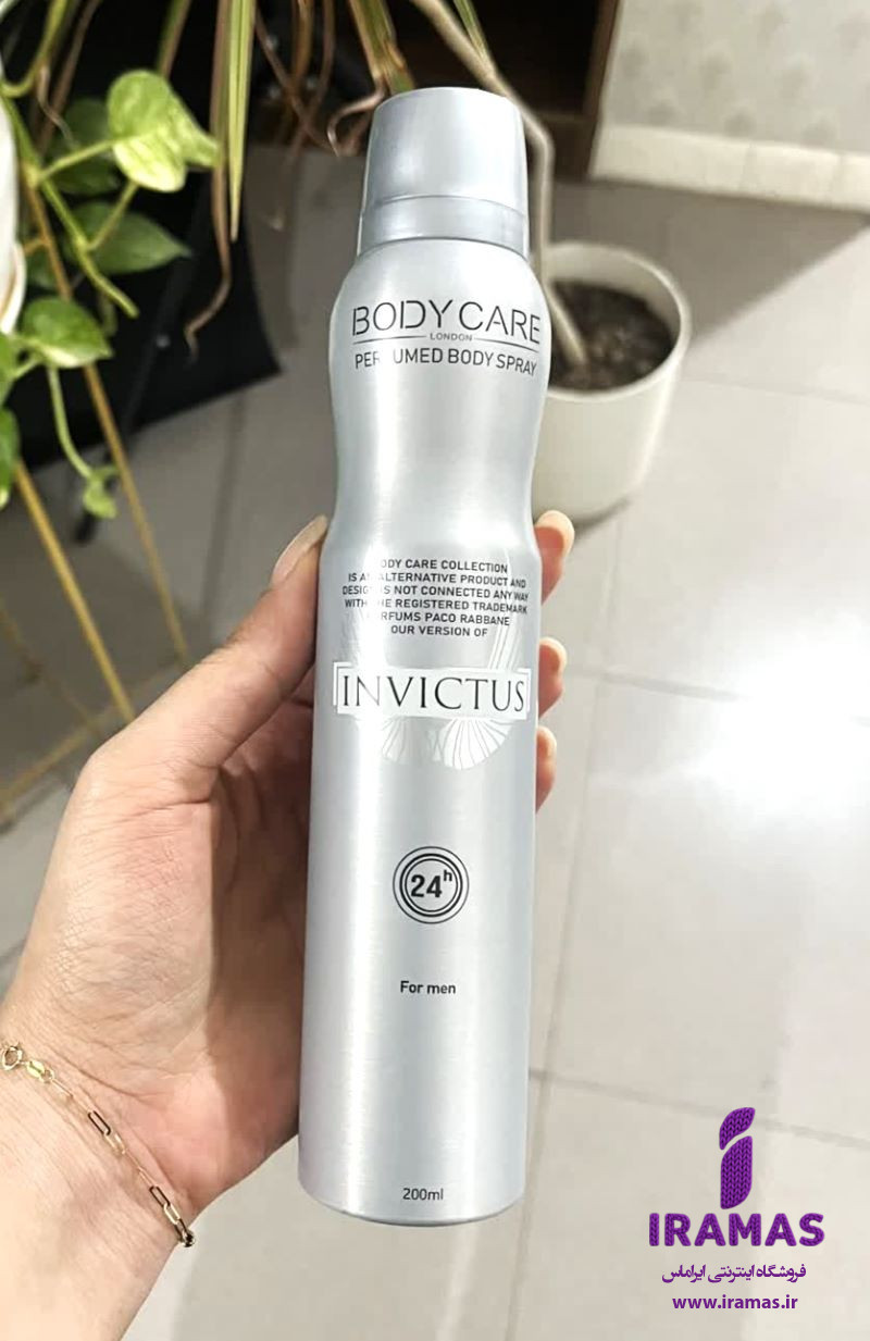 اسپری خوشبو کننده بدن مردانه بادی کر مدل Invictus حجم 200 میلی لیتر - ایراماس
