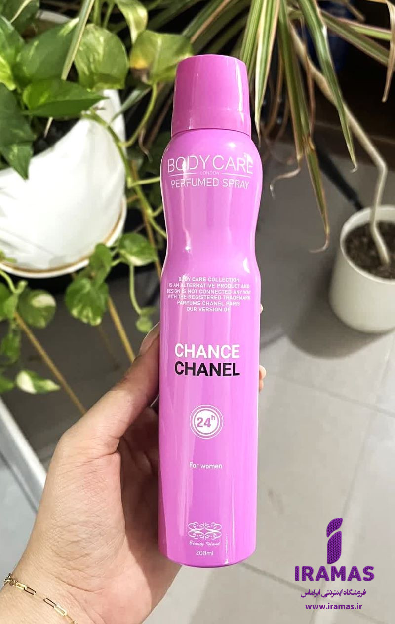 اسپری خوشبو کننده بدن زنانه بادی کر مدل Chanel - ایراماس
