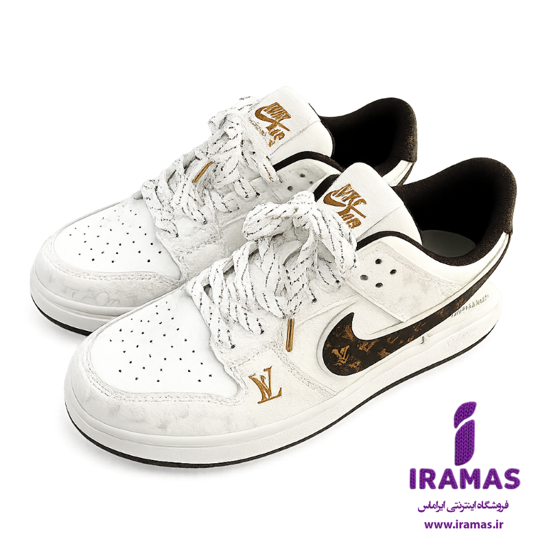 کفش کتونی دخترانه نایکی طرح لوییز ویتون مشکی - ایراماس 