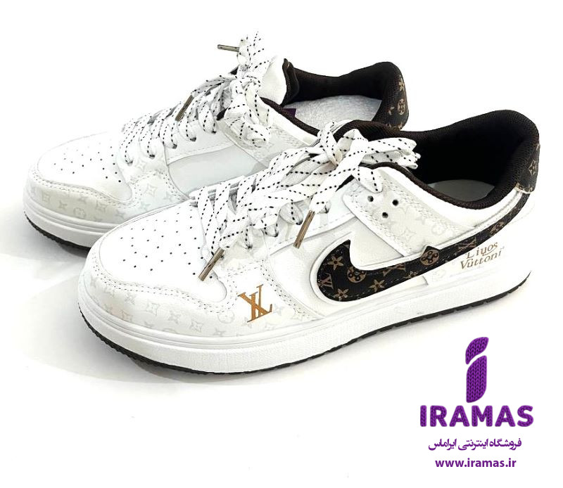 کفش کتونی دخترانه نایکی طرح لوییز ویتون مشکی - ایراماس