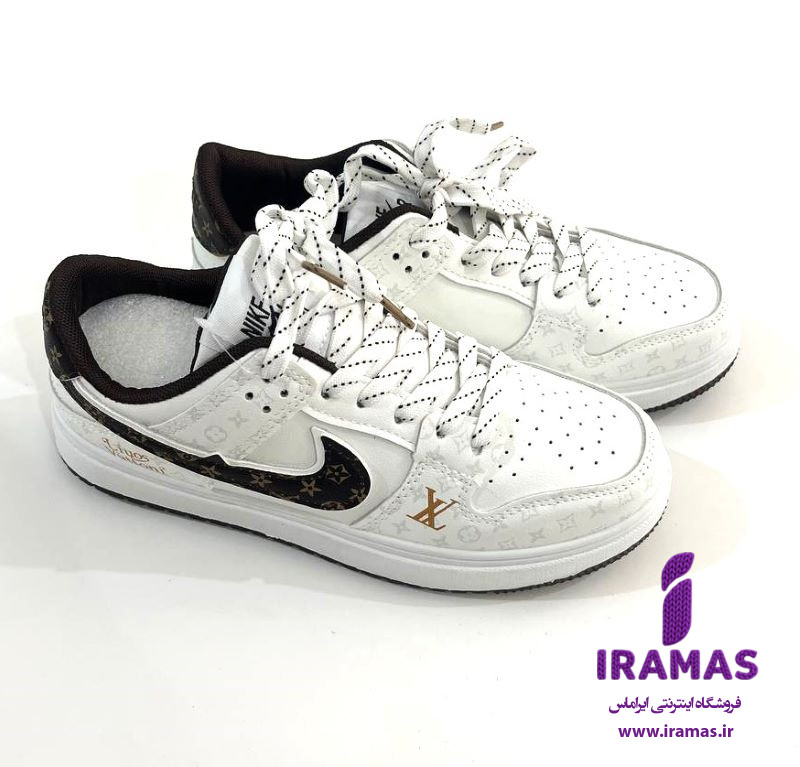 کفش کتونی دخترانه نایکی طرح لوییز ویتون مشکی - ایراماس