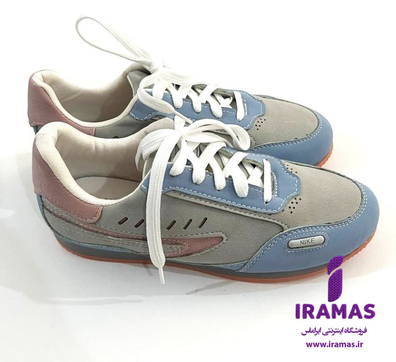 کفش کتونی دخترانه فانتزی آبی صورتی - ایراماس