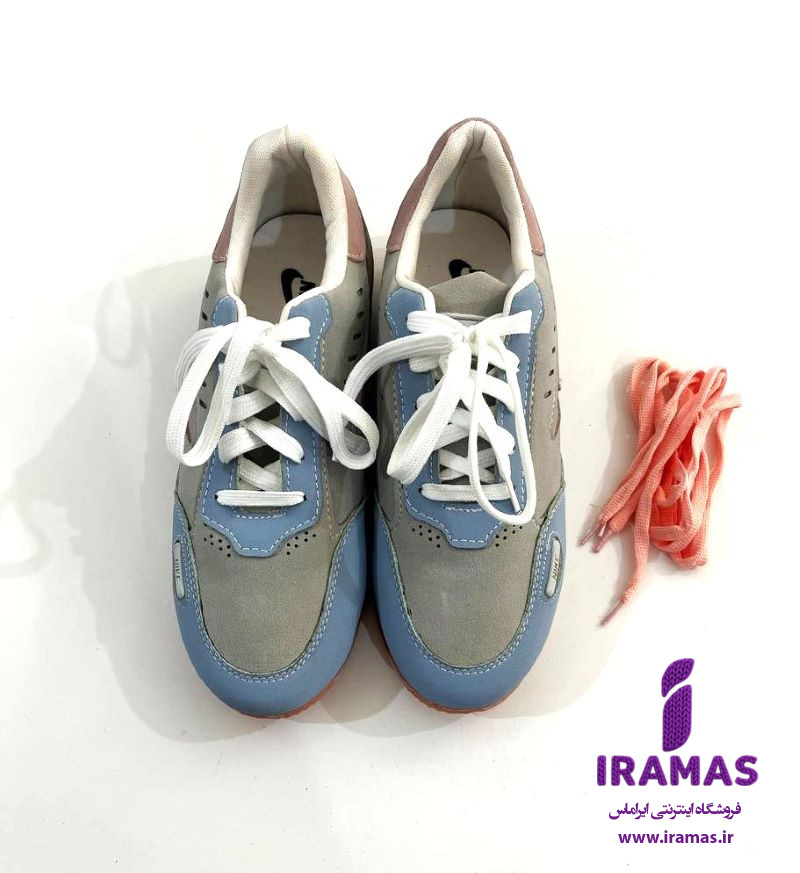 کفش کتونی دخترانه فانتزی آبی صورتی - ایراماس