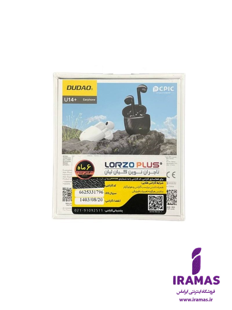 ایرپاد Dudao U14+ TWS 5.3 مشکی - ایراماس